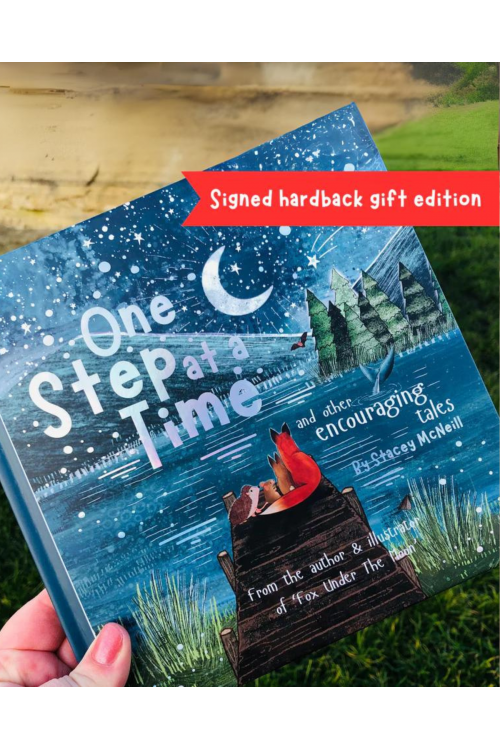 Fox Under the Moon | One Step At A Time | Hardback Gift Book | SIGNED BY AUTHOR
